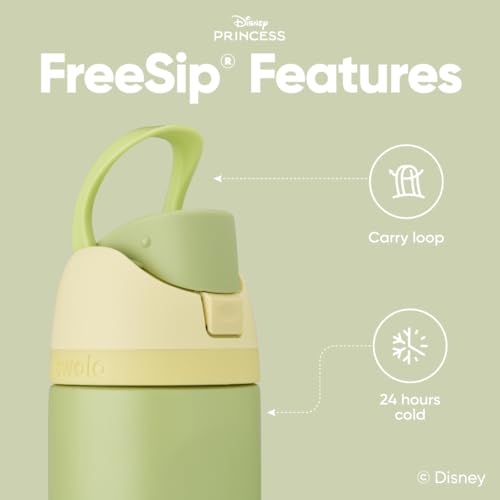 Princess FreeSip Stainless Steel Water Bottle 24 oz Tiana