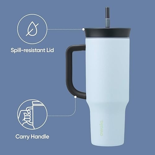 Tumbler Stainless Steel Water Bottle 40 oz The Great Blue