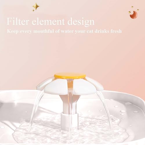 Cat Water Fountain and Stainless Steel Food Bowl