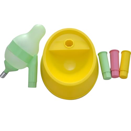 Pet Standing Water Dispenser Cat Dog Standing Bowl with Detachable Pole Automatically Feeding Water Height Adjustable