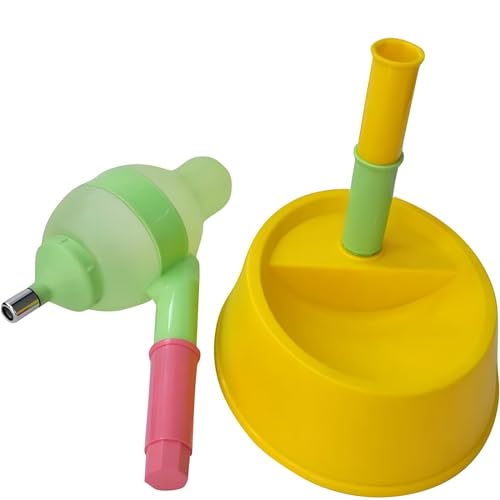 Pet Standing Water Dispenser Cat Dog Standing Bowl with Detachable Pole Automatically Feeding Water Height Adjustable
