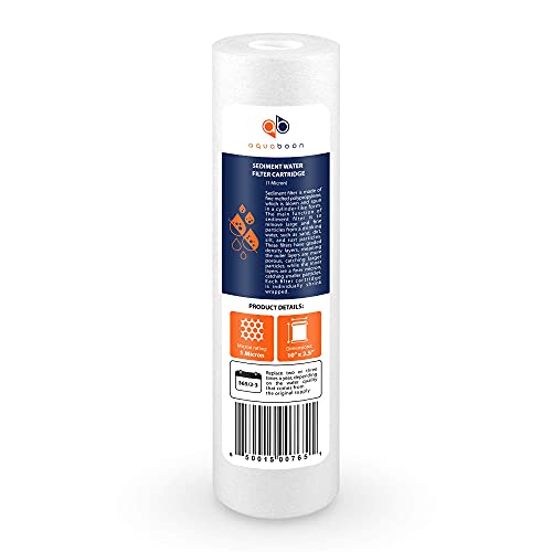 1 Micron Whole House Sediment Filter 10 x 2.5 for RO & Well Water Filters Replacement Cartridges Compatible with AP110 (50 Count)