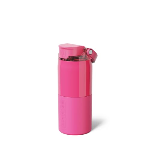 Rise 18oz Water Bottle with Covered Silicone Straw