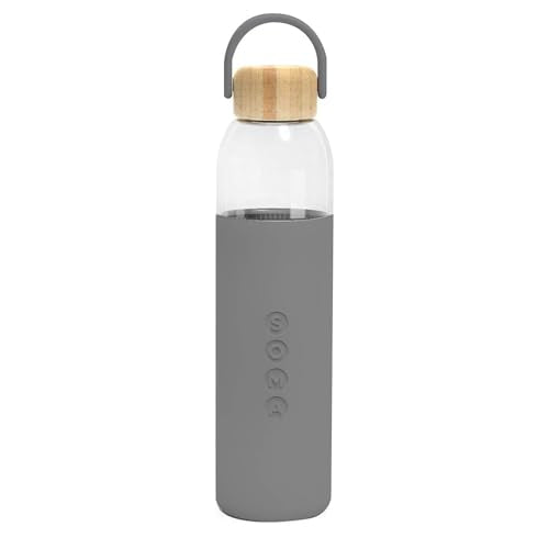 by Full Circle 25oz Glass Water Bottle with Silicone Sleeve
