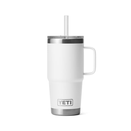 Rambler 25 oz Tumbler with Handle and Straw Lid