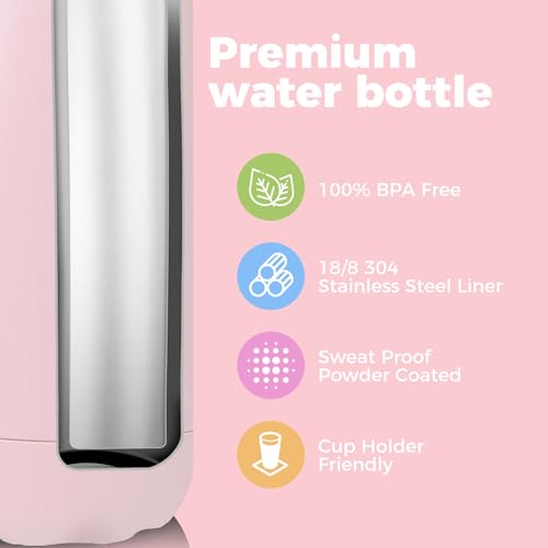 17oz Insulated Water Bottles MultiPack (4 Count)