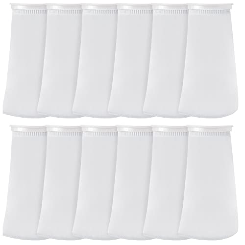 16 Pack 4 Inch Ring Filter Socks 200 μm Aquarium Filter Bags Aquarium Socks for Tank Sump Saltwater Freshwater