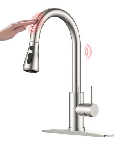 Touch Activated Kitchen Faucets Pull Down Sprayer