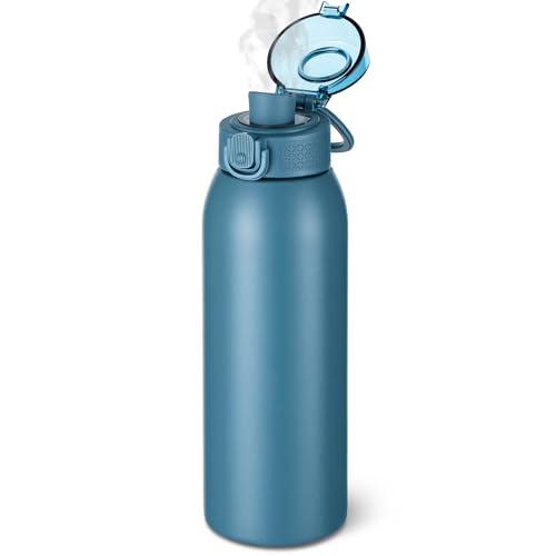 Insulated Water Bottle 24 oz with Dustproof Lid