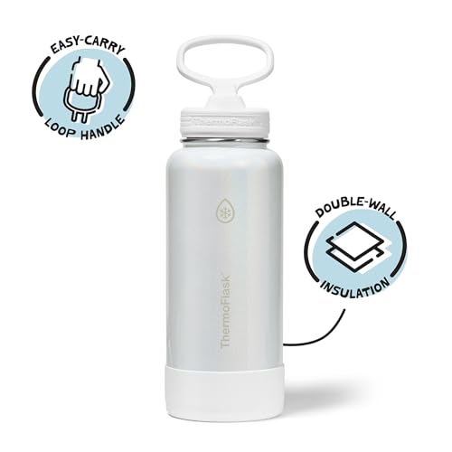 Insulated Water Bottle with Straw Lid