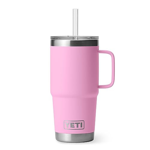 Rambler 25 oz Tumbler with Handle and Straw Lid