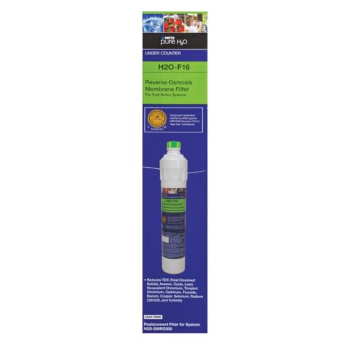 H2O F16 Pure H2O 50 GPD RO Membrane Replacement Filter