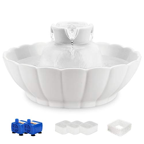 Tritone Ceramic Cat Water Fountain