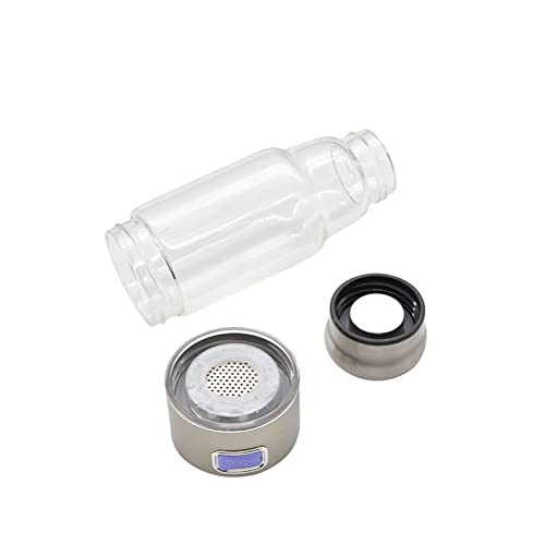 Hydrogen Alkaline Water Bottle Hydrogen Rich Water Generator Ionizer Energy Flask with USB Charging Portable High Concentration Hydrogen Water Glass Bottle for Hiking