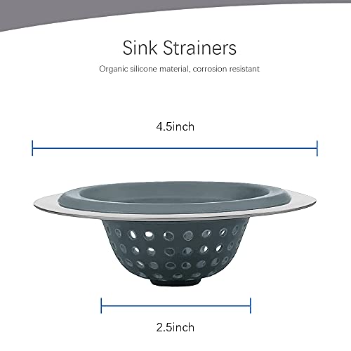 Kitchen Set of 2 Sink Strainers