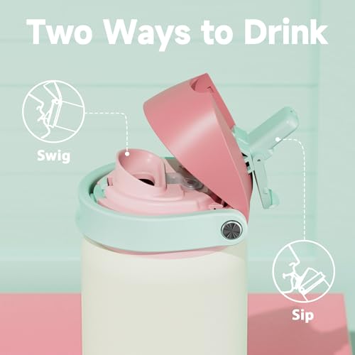 32 oz Insulated Water Bottle with Straw