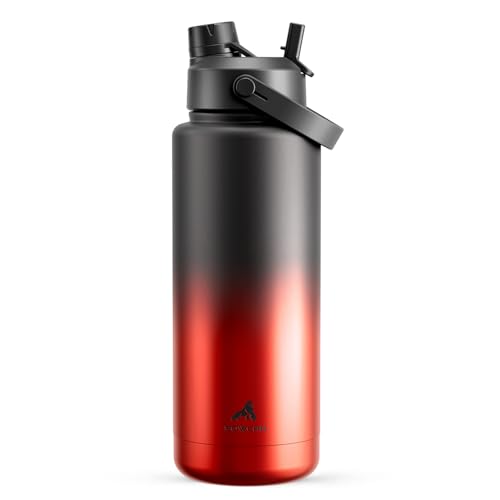 40 oz Insulated Water Bottle with 2
