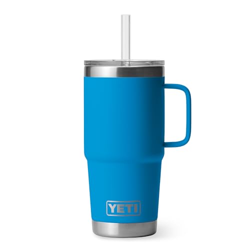 Rambler 25 oz Tumbler with Handle and Straw Lid