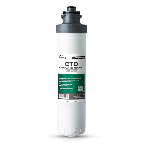 FCNCDS SGS Tested Chloramine Removal CTO Carbon Block Replacement Water Filter Cartridge for DS4 Series