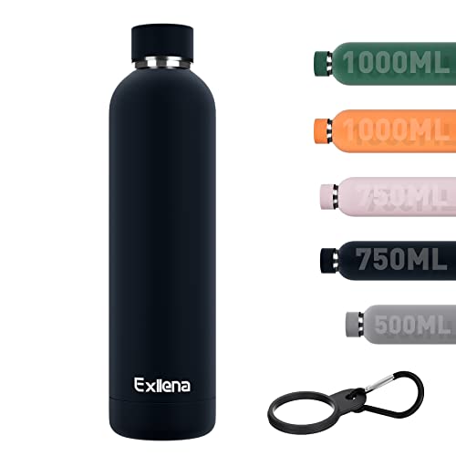 Slim Insulated Water Bottles for Travel 32oz with Clip