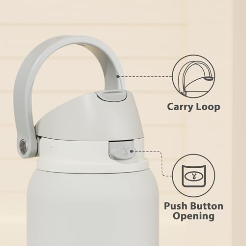 40 oz Insulated Water Bottle with Straw