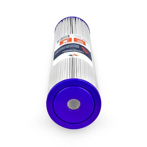 1 Micron Whole House Pleated Sediment Water Filter Cartridge 20x4.5 Well Filter Replacement Compatible with ECP5 (4 Count)