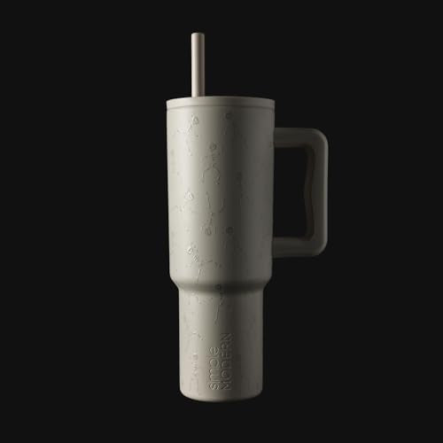 40oz Leak Proof Ceramic Lined Tumbler with Handle