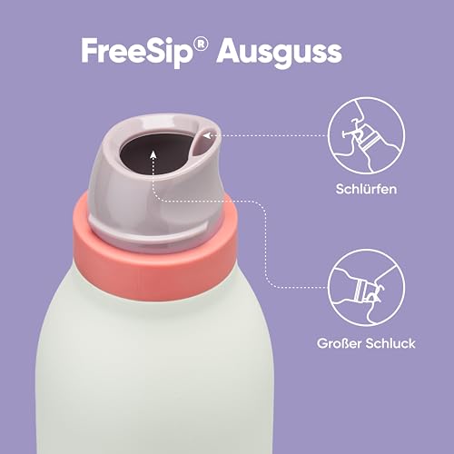 FreeSip Twist Stainless Steel Water Bottle 24 oz Minty Horizons