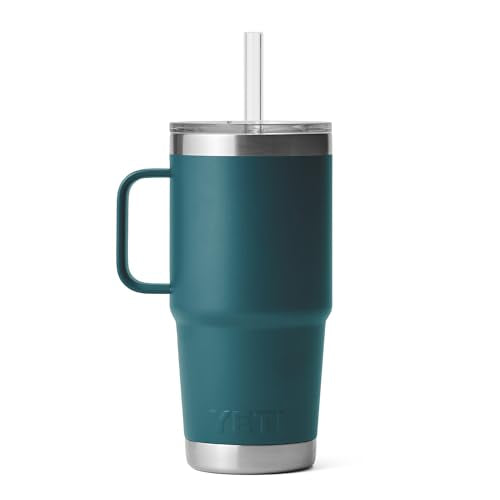 Rambler 25 oz Tumbler with Handle and Straw Lid