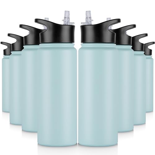 24 oz Insulated Water Bottle Bulk 8 Pack (8 Count)