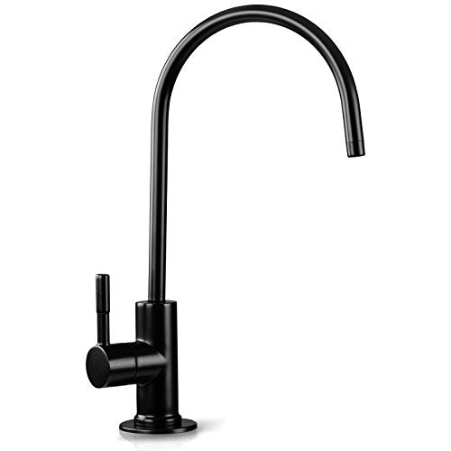 GA1-ORB Lead-Free Reverse Osmosis, Countertop Bar Sink RO Drinking Water Faucet, Contemporary Style, High Spout, Oil Rubbed Black - 1/4"