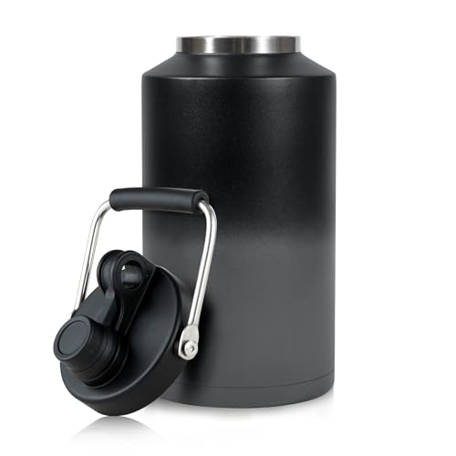 1 Gallon Water Bottle Insulated Stainless Steel Keeps Ice 48Hr