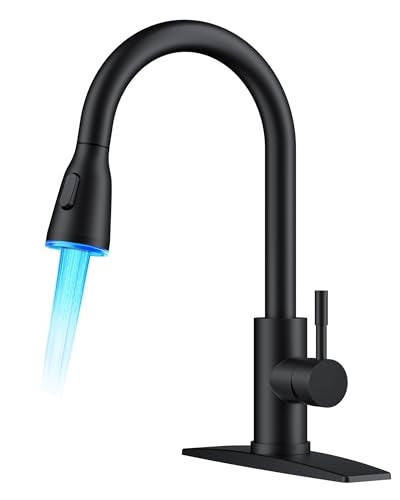Kitchen Faucet with LED Light Sprayer