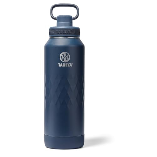 Sport Triple Insulated Water Bottle with Spout Lid and Ice Blocker