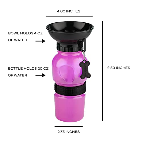 AutoDogMug Dog Water Bottle with Built