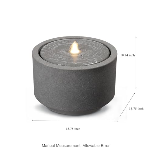 10.23” H Outdoor Water Fountain Made with Eco