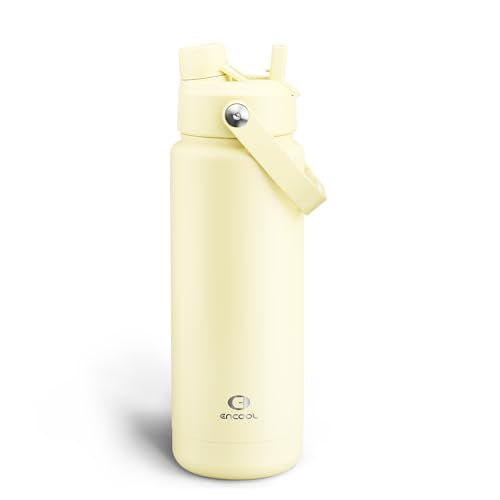Insulated Water Bottle with Straw Stainless Steel Water Bottle
