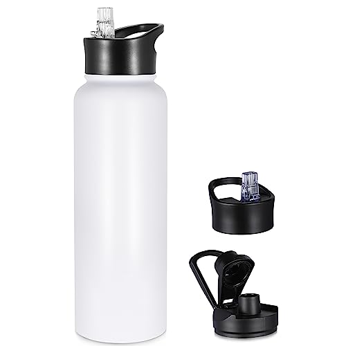 40 oz Insulated Water Bottle with Straw