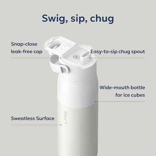 Swig Top Insulated Stainless Steel Water Bottle with Straw and Handle