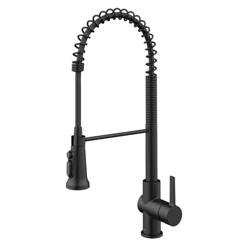 Britt 2-in-1 Commercial Style Pull-Down Single Handle Water Filter Kitchen Faucet for Reverse Osmosis or Water Filtration System in Matte Black, KFF-1691MB