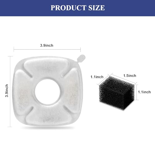 32 Pcs Cat Water Fountain Replacement Filters (32 Count)