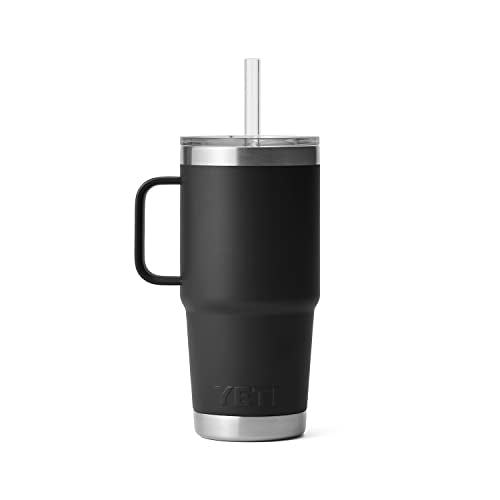 Rambler 25 oz Tumbler with Handle and Straw Lid