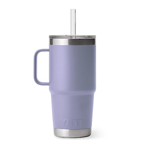 Rambler 25 oz Tumbler with Handle and Straw Lid