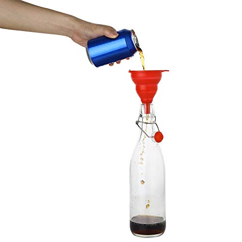 Flip Top Glass Bottle [1 Liter (6 Count)