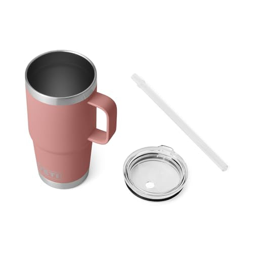 Rambler 25 oz Tumbler with Handle and Straw Lid