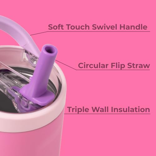 Sport Stainless Steel Tumbler with Straw