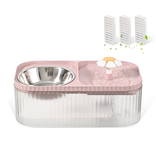 Cat Water Fountain and Food Bowl