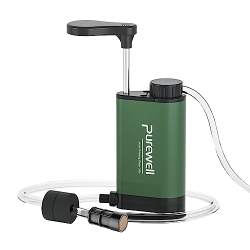 Stainless Steel Water Filter Pump with Replaceable Carbon 0.01 Micron Water Filter