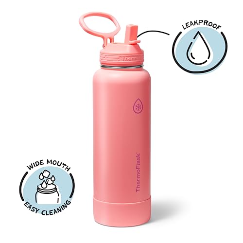 Insulated Water Bottle with Straw Lid
