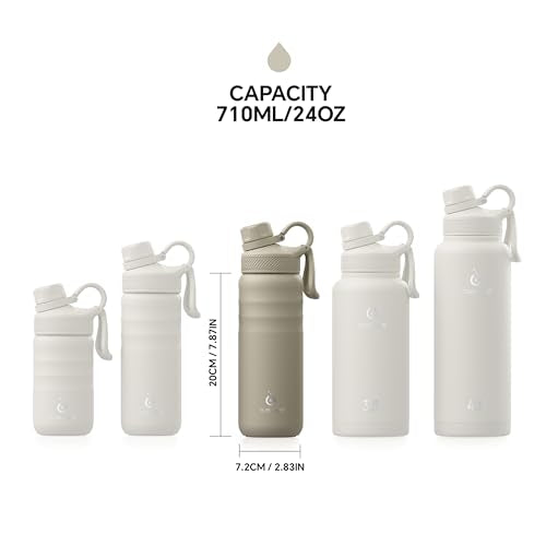 24oz Stainless Steel Insulated Bottle with 2 Leak